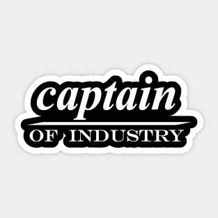 captain of industry Sticker